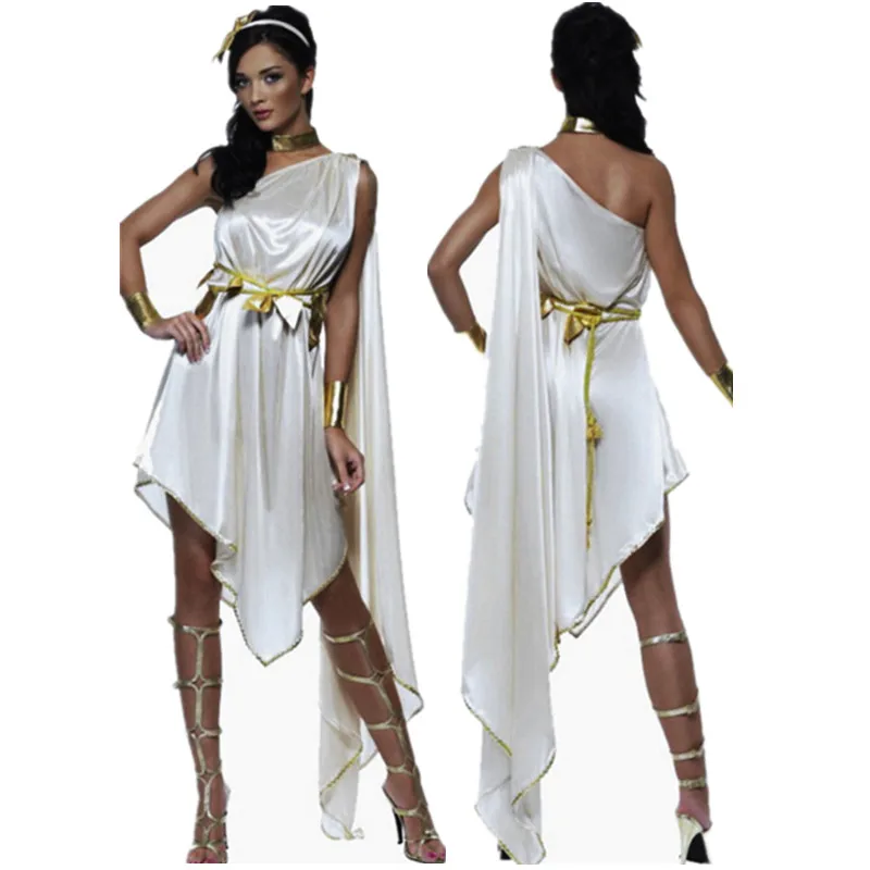 Halloween Cosplay Egyptian Cleopatra Roman Princess Costume Adult Women Greek Goddess Costumes Carnival Party Fancy Dress
