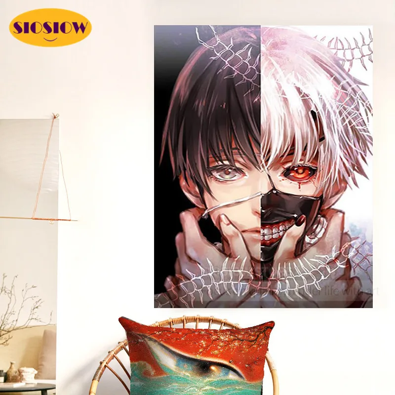 Алмазная живопись 5D сделай сам Постер аниме Токийский Гуль вышивка крестиком