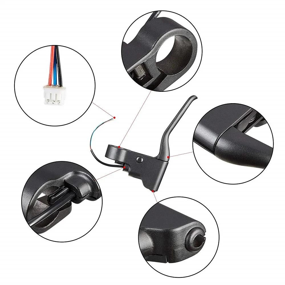 Универсальный Электрический скутер руль Классический кабель дисковый тормоз