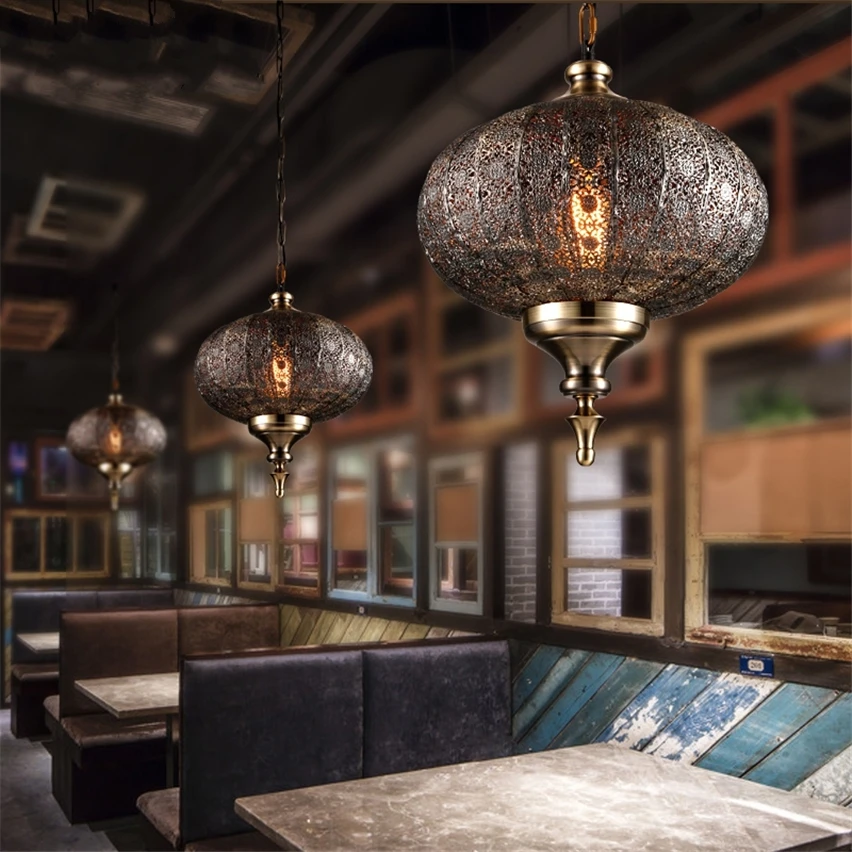 elegant LED Pendant Lights Vintage Home Decor Kitchen restaurant Retro Lamp Lighting Lustre Luminaria light fixtures | Лампы и