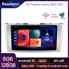 Автомагнитола Roadanvi 9 дюймов, Android 10,0, для Toyota Camry 2006, 2007, 2008, 2009, 2010, 2011, GPS-навигация, видео 1080P, 8 ГБ, 128 ГБ
