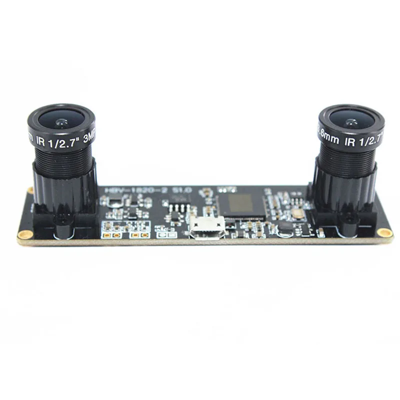 Бесплатный драйвер с фиксированным фокусом мини USB2.0 4MP двойной объектив модуль