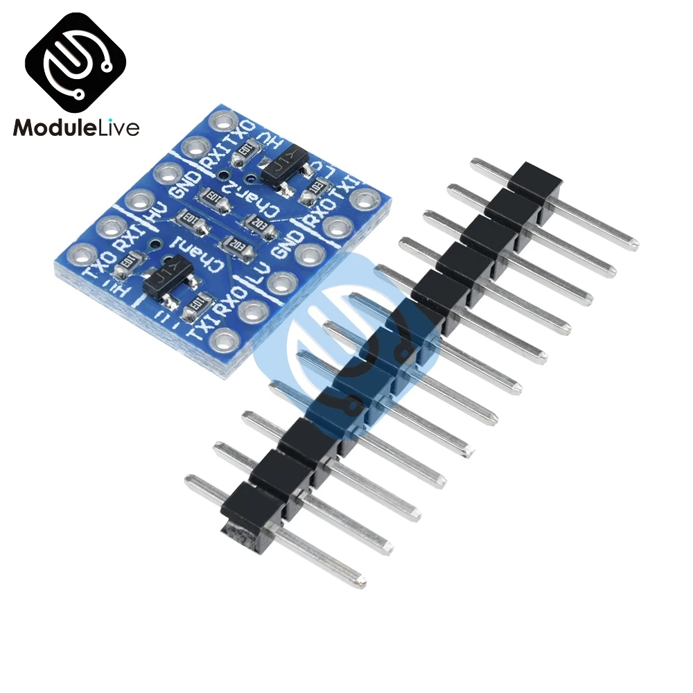 Двухканальный 2-канальный IIC I2C преобразователь уровня логики двунаправленный