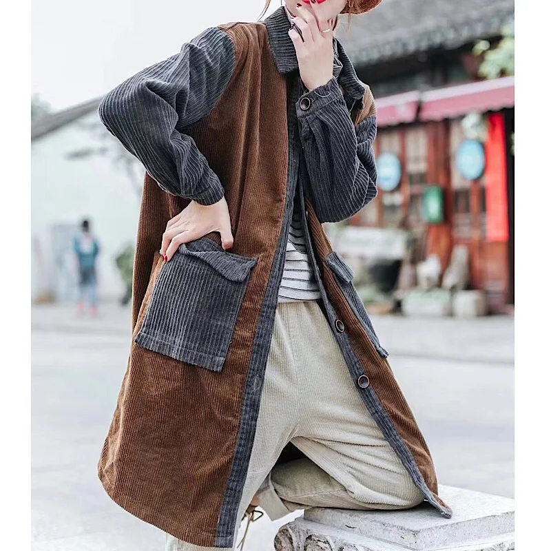 

New 2021 spring oversized fashion Coat Jackets Casual Women Long Sleeve Denim coats outerwear J A125