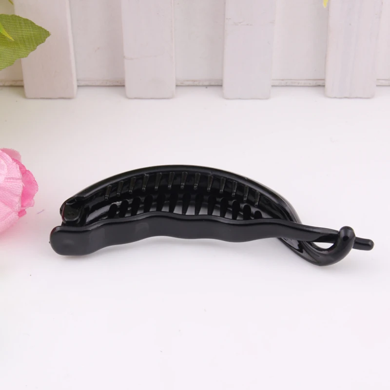 Модная заколка для волос в форме банана женщин простая пластиковая Pc прозрачная