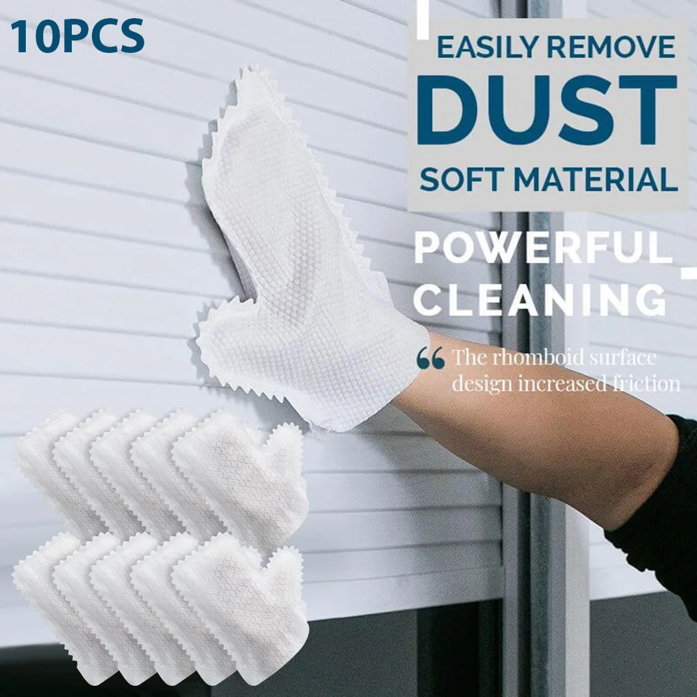 

10Pcs Disposable Mitts Non-Woven Cleaning Gloves Disposable Household Cleaning Duster Duster Gloves Mitts for Kitchen Cleaning