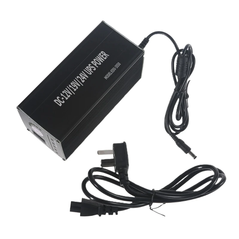 

USB 5V + 5.5x2.5mm 12V-24V Adjustable UPS Power Supply 15000mAh 55.5Wh for Wireless Router Modem Laptop Camera Cellphone Tablet