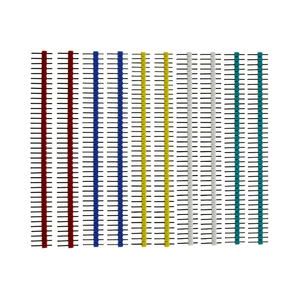 40 Pin 1x40 Single Row Male and Female 2.54 Breakable Header PCB JST Connector Strip for Arduino Black | Обустройство дома