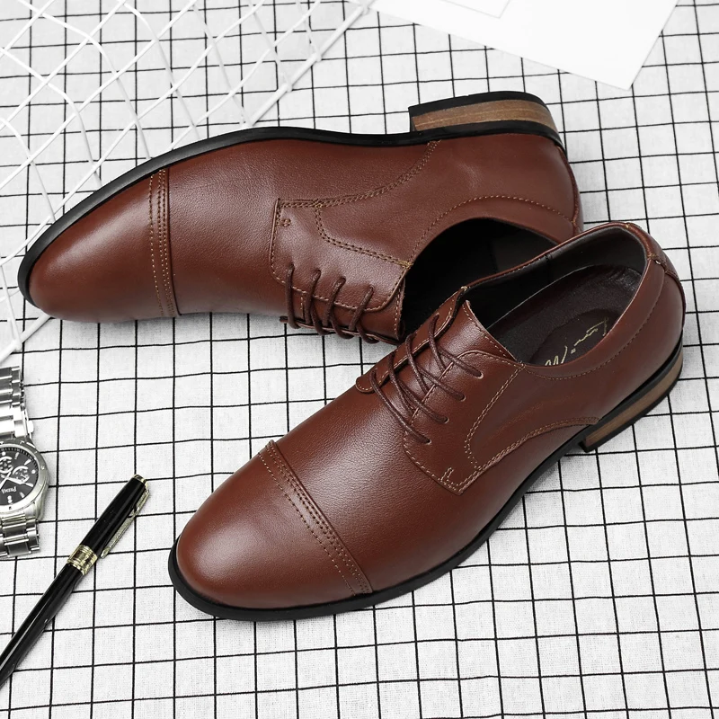 Новые Мужские модельные туфли Официальная итальянская обувь для мужчин ручной