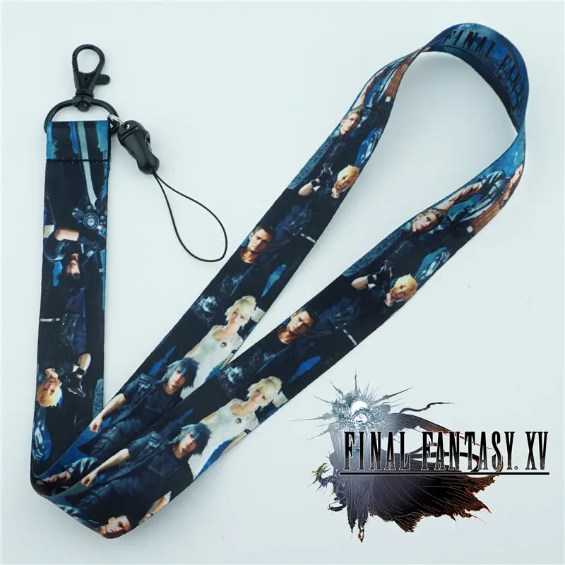 

Final Fantasy XV Neck Strap Bangtan Boys Lanyards Cell Phone Rope Strap Clip Charm Cords Lariat Keychain Pendant Cosplay Gift