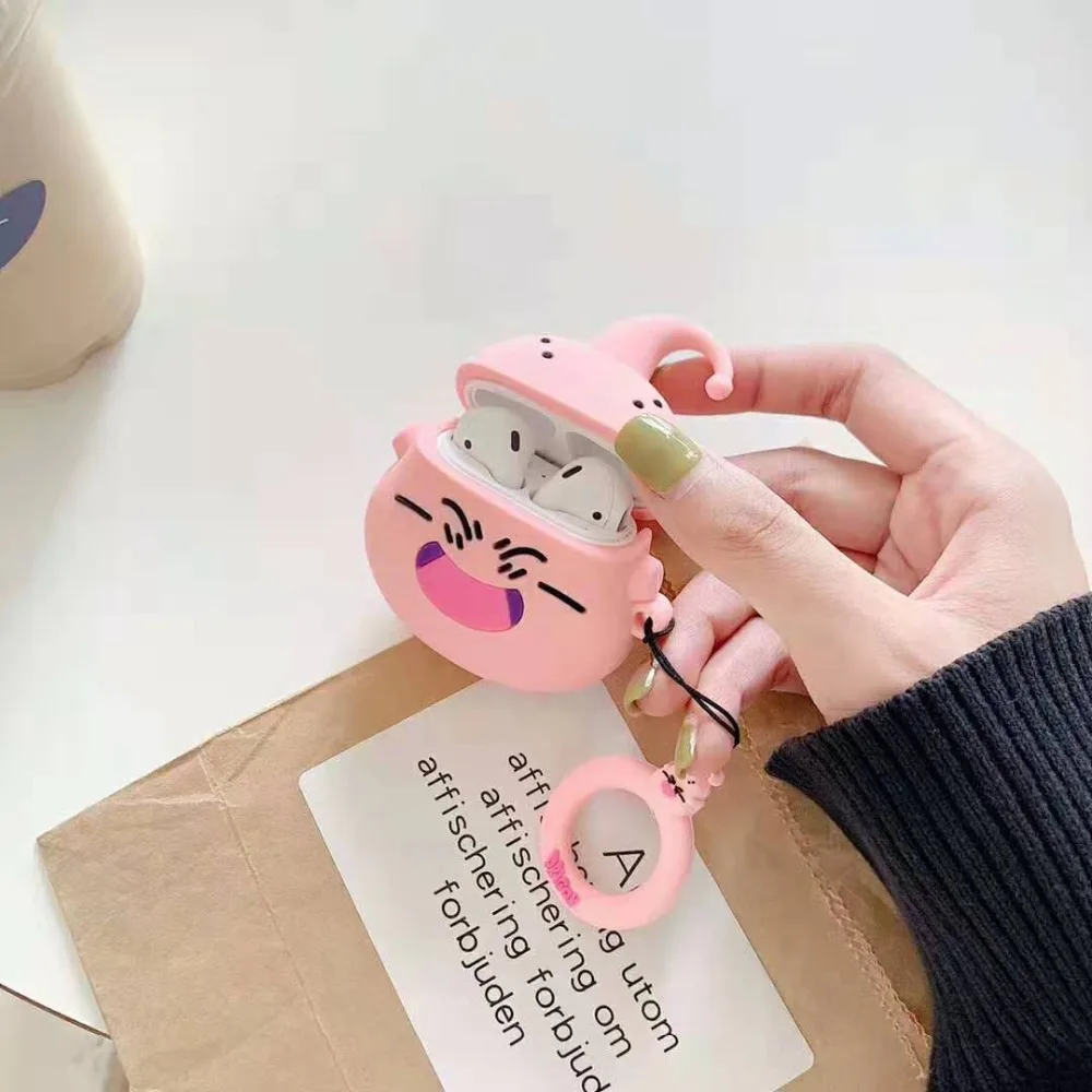 Для Apple AirPods 3D милый мультфильм японское аниме цельный череп пиратский чехол для Airpods 2 Беспроводные Наушники Earpods чехол