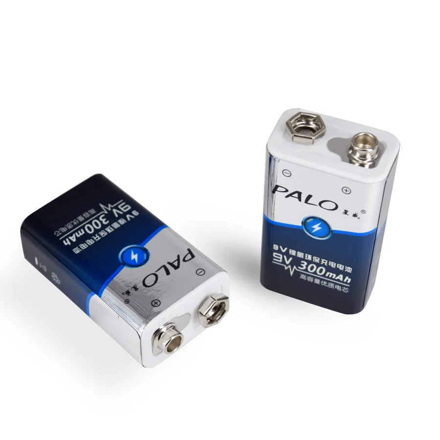 Аккумуляторная батарея PALO 6f22 100% Оригинальная 9 В Ni MH 300 мАч аккумуляторная для
