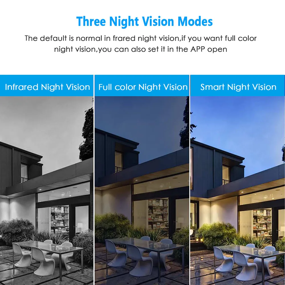 

Pripaso Night Vision PIR Motion Home Surveillance Camera 1080P WiFi Outdoor IP Camera 2MP IR Wireless PTZ Security Cameras