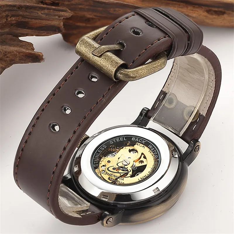 Классические мужские часы с автоматическим механическим скелетом лучший бренд