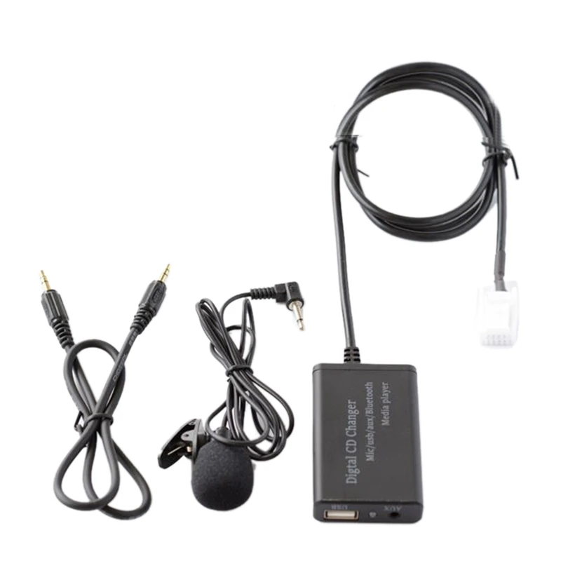 usb aux bluetooth car digital music cd changer adapter for toyota 66pin camry corolla rav4 yaris free global shipping