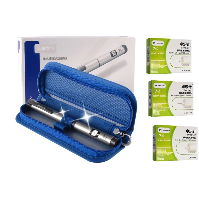 

Шприц Novo Nordo и Pen 4 для инъекций инсулина, Брекеты и поддержка безболезненного диабета, Nov Nordisk и Lingo and Sharp