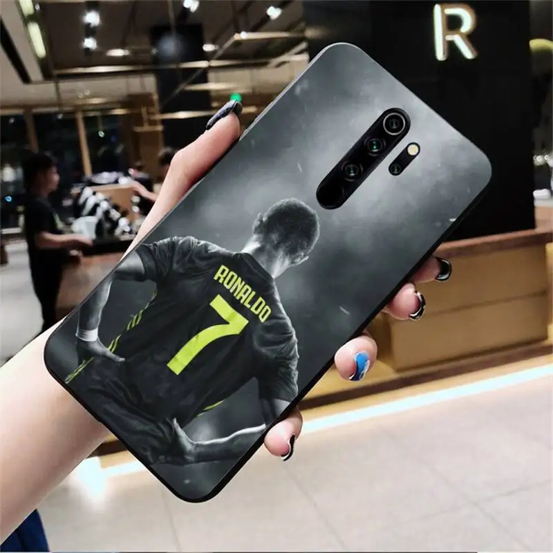 

YJZFDYRM CR7 Cristiano Ronaldo Soft Phone Case Capa for Redmi Note 9 8 8T 8A 7 6 6A Go Pro Max Redmi 9 K20