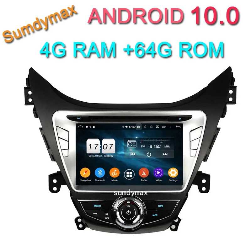 Автомобильный радиоприемник 2 din 8 дюймов gps для hyundai Elantra Avante I35 2011 2013 с системой