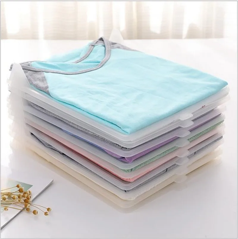 10 шт./компл. доска для хранения одежды Штабелируемый органайзер рубашек Домашний