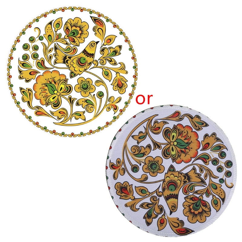 

T21B Mouse Pad,Round Mouse Mat,Small Circular Mousepad with Designs, Non-Slip Rubber