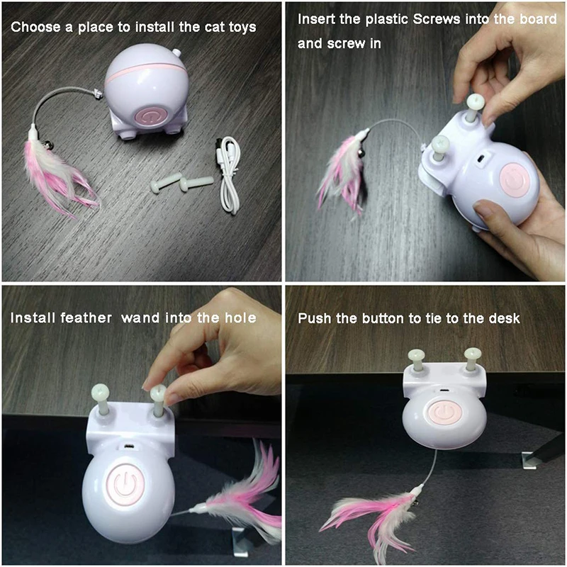 MESNUG игрушки для кошек интерактивные автоматические вращающиеся на 360 градусов