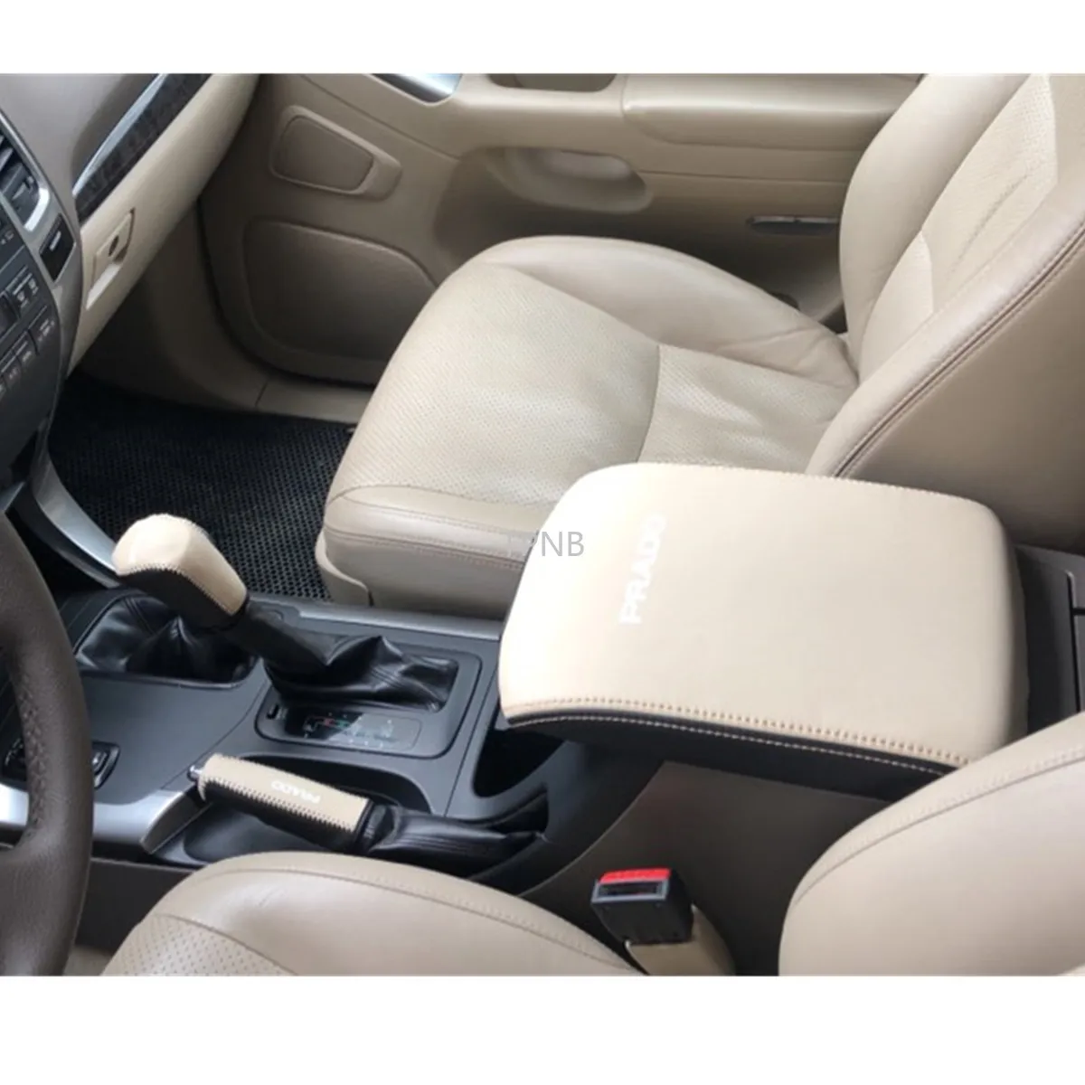 Натуральная кожа для Toyota Land Cruiser Prado 120, 2003, 2004, 2005, 2006, 2007, 2008, 2009, Ручное шитье, рукав ручного тормоза