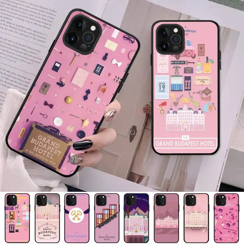 

Wes Grand Budapest Hotel Phone Case For iPhone 13 11 8 7 6 6S Plus X XS MAX 5 5S SE 2020 XR 11 pro DIY Funda