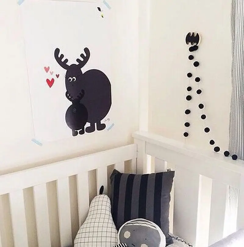 Деревянные современные Крючки для пальто детей декор спальни Настенная