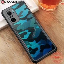 Rzants For Xiaomi POCO F3 Mi 11i Redmi K40 Pro Case  Hard Camouflage Clear Cover Fexible TPU Frame Bumper