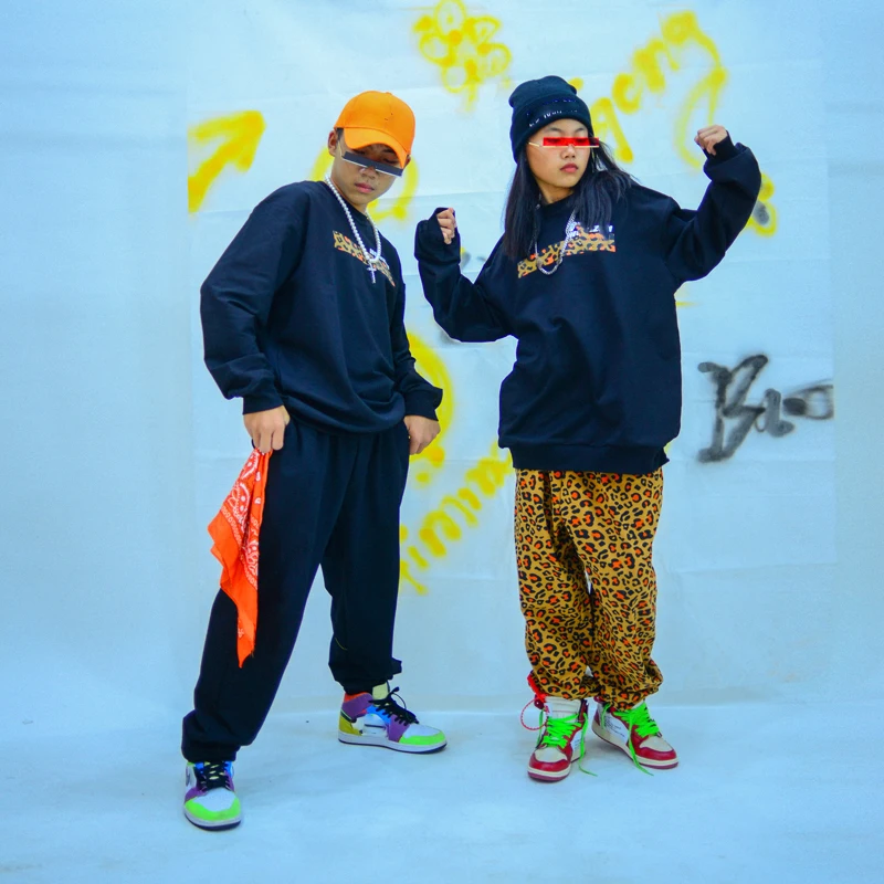 Новые детские черные рубашки в стиле хип-хоп | Тематическая одежда и униформа