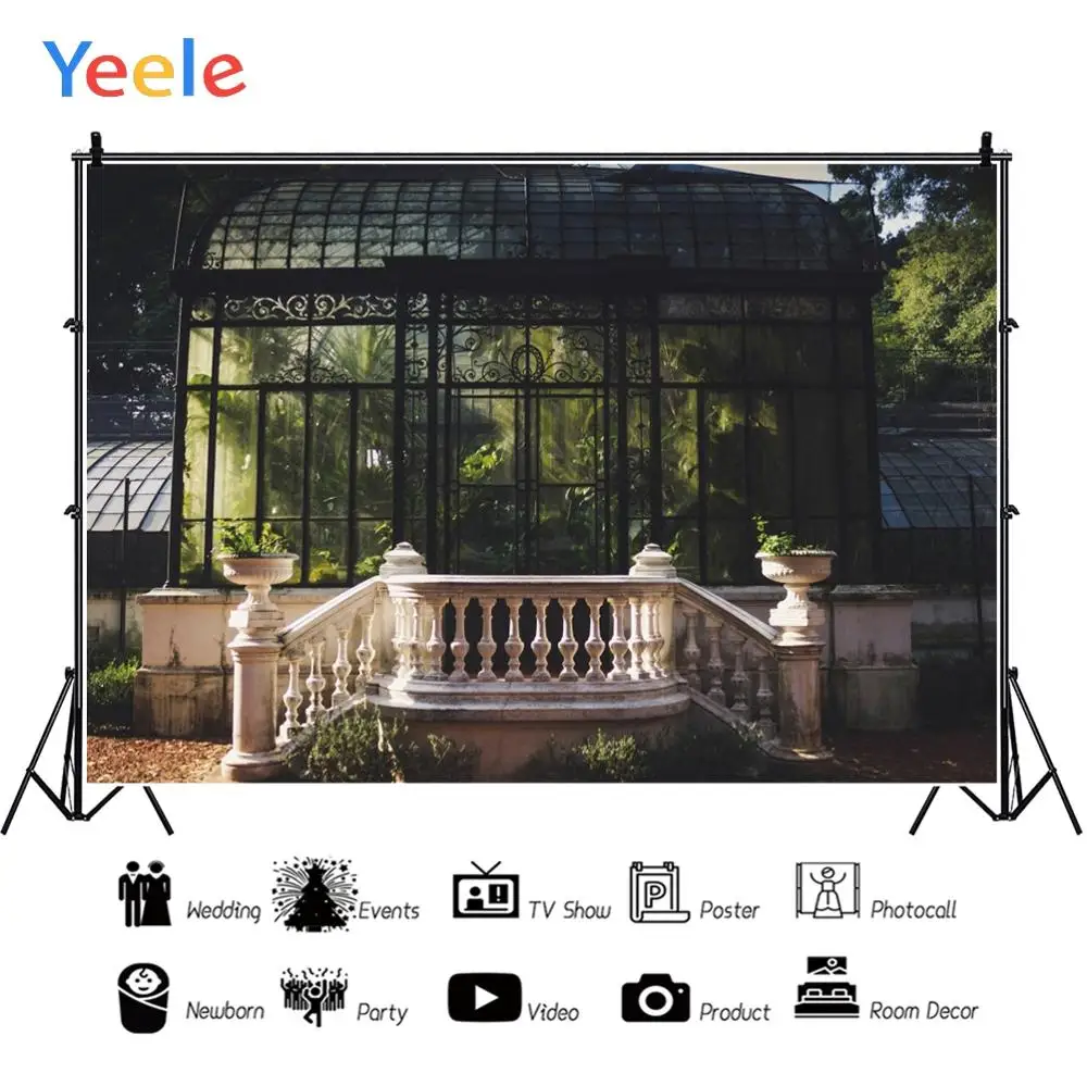 Фоны для свадебной портретной фотосъемки Yeele мост река окно павильон