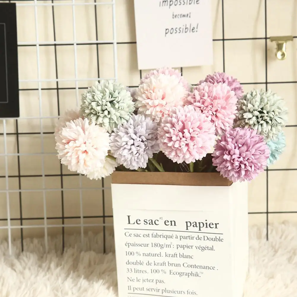 1 шт. реалистичные цветные искусственные Одуванчики Цветочная композиция не