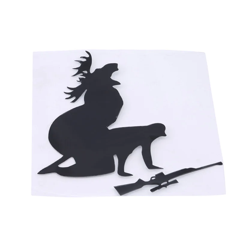 

Car Stickers Creative Personalized Stickers Fun Hunting Moose Hunter Vehicle Auto Motorcycle Decals Decoration PVC,13*12CM