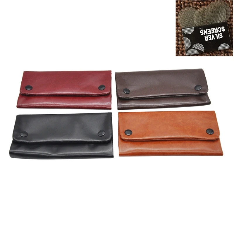 

1Pcs new arrival leather Fashion tobacco bag Practical button and American style tobacco bag purse bag