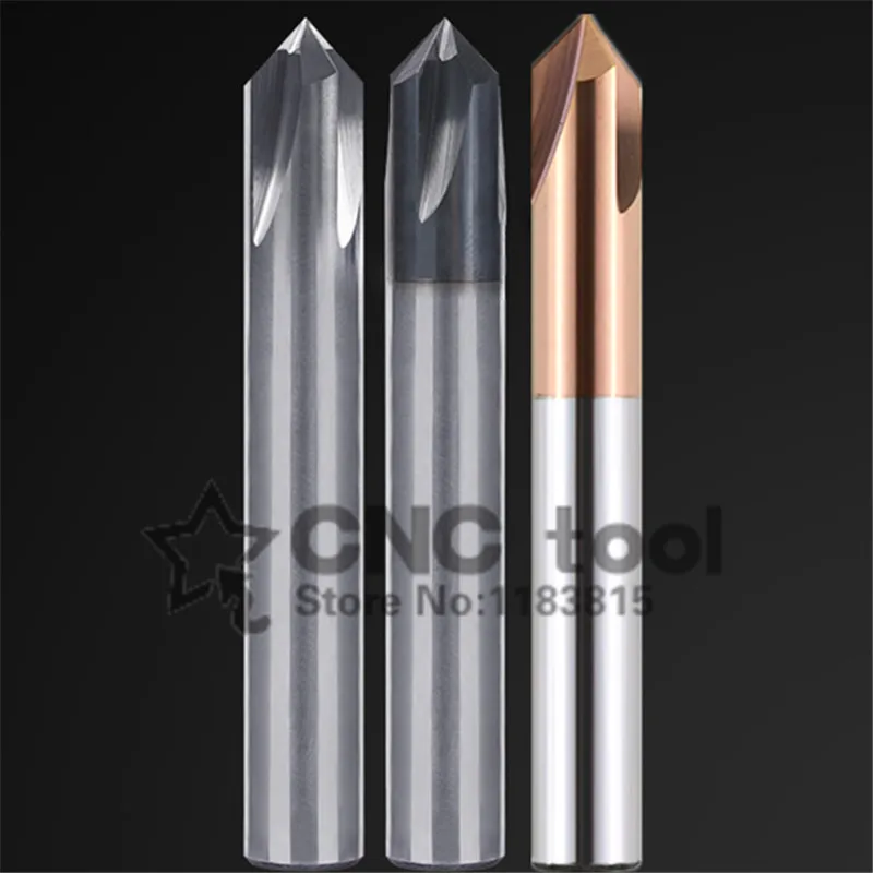 1 шт. фреза для снятия фаски Фрезерный резак с ЧПУ режущая Концевая 60 90 120 градусов