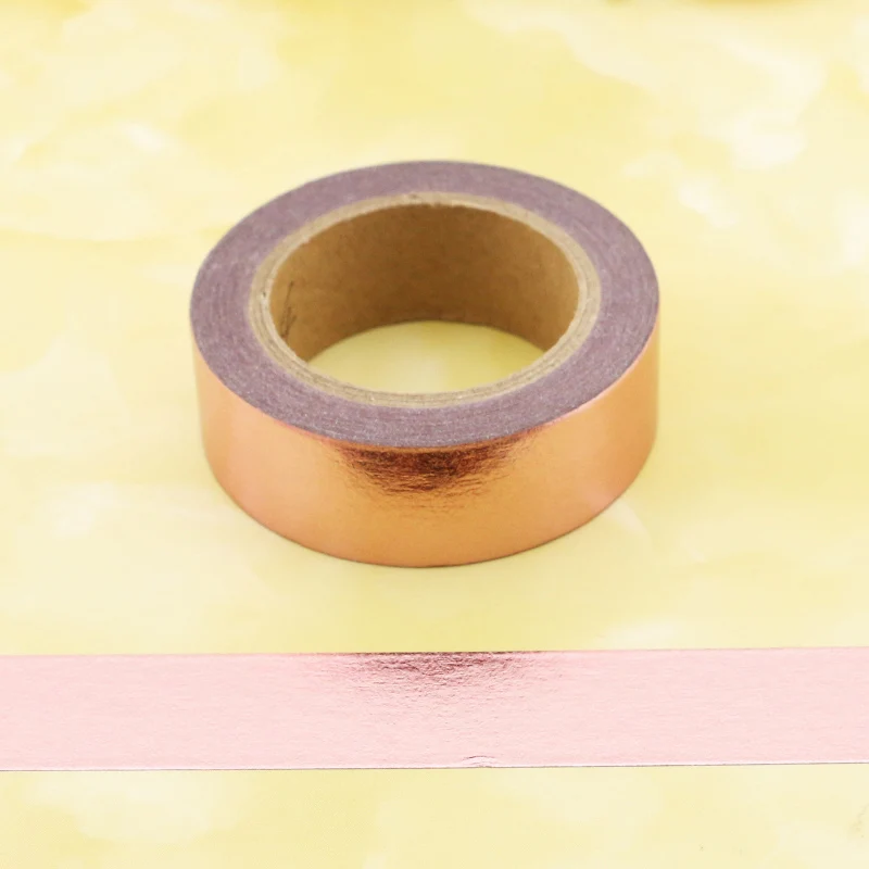 

New rose gold Foil Washi Tape Quality Stationery Diy Tools Kawaii Scrapbook Paper Christmas decoration washi tape