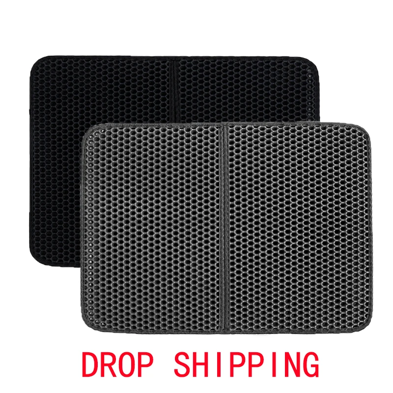 Водонепроницаемый двухслойный коврик для кошачьего туалета подстилка домашних