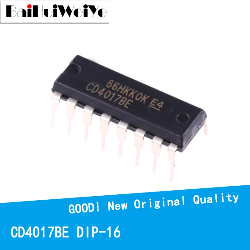 10 шт./лот DIP-16 CD4017 CD4017B CD4017BE 4017 новый оригинальный десятилетний счетчик-делитель IC
