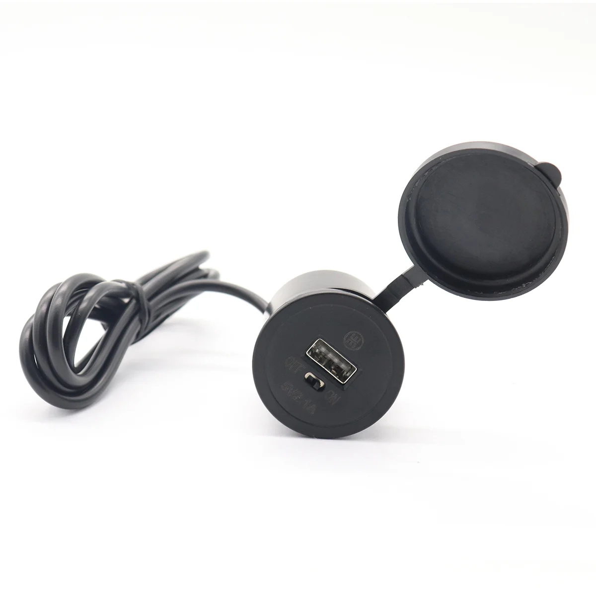 

Автомобильная зарядная панель 12-24 В, 5 В, 2,1 А, USB-порт, модификация автомобиля для мотоцикла, квадроцикла (черный)