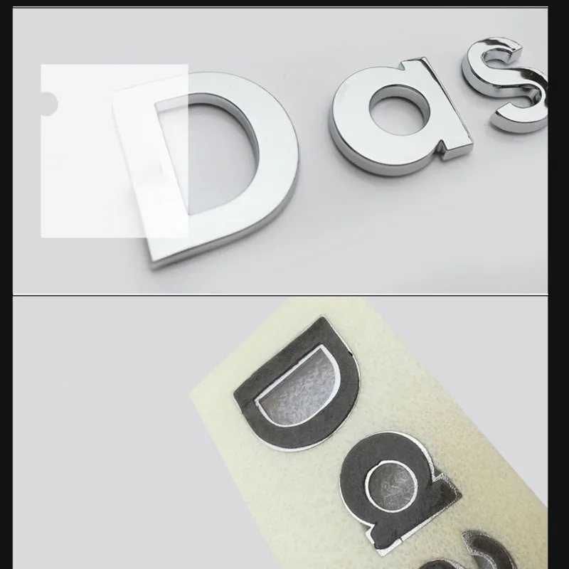 Капитал и нижний чехол с буквами эмблемы рукописное письмо автостайлинг