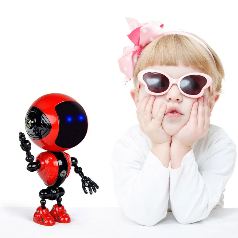 Мини сплава робот Перезаряжаемые дети сенсорный Сенсор светодиодный