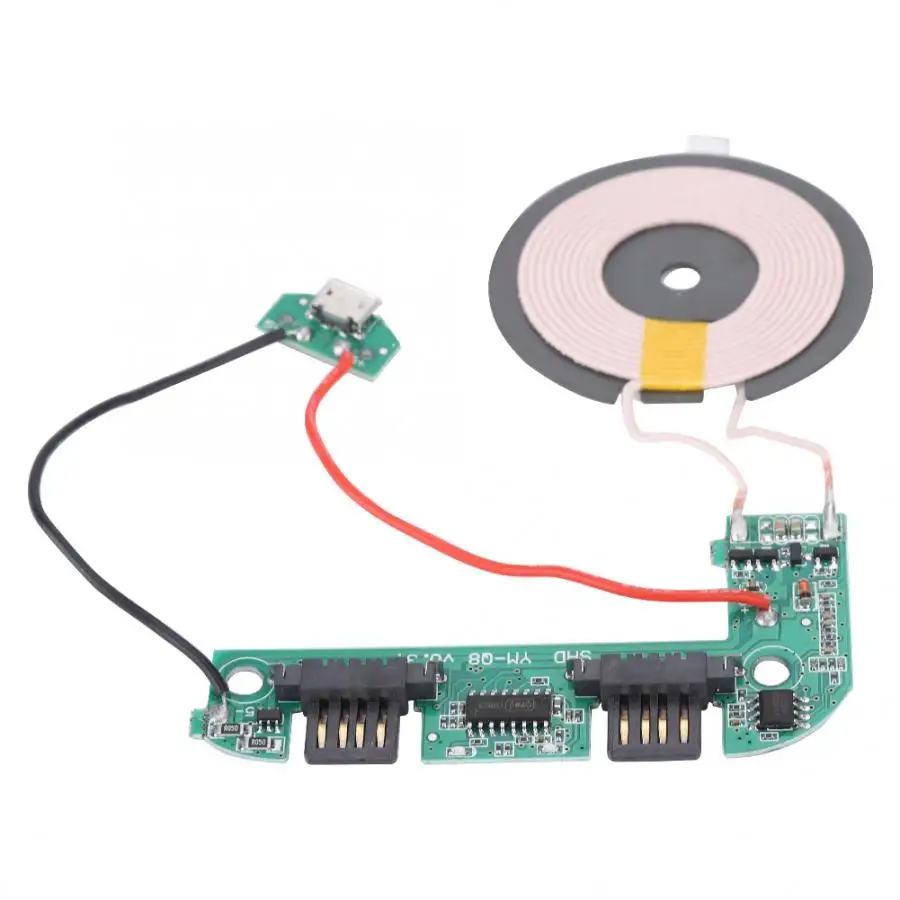 DIY 5 Вт Qi Беспроводное зарядное устройство PCBA печатная плата с катушкой Mirco USB