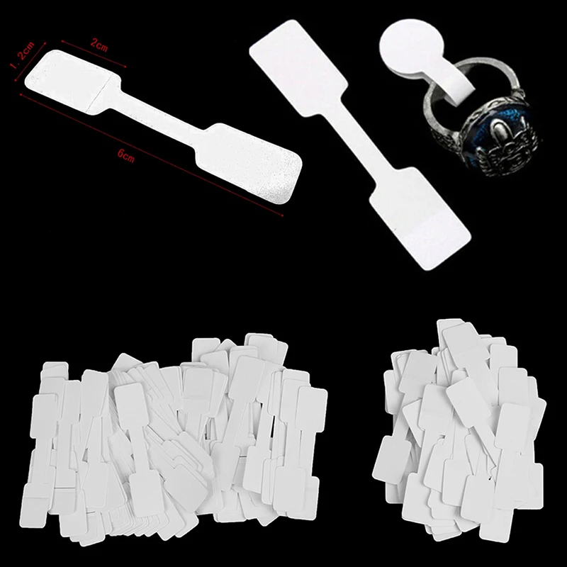 50pcs/set (White) Price Label Tags With Hanging String For Clothing Jewelry / Stationery / Shoes