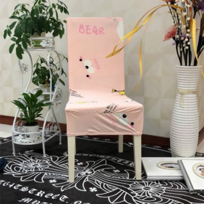 Чехлы на стулья для Обеденная чехлы эластичная ткань спандекс покрывало стула
