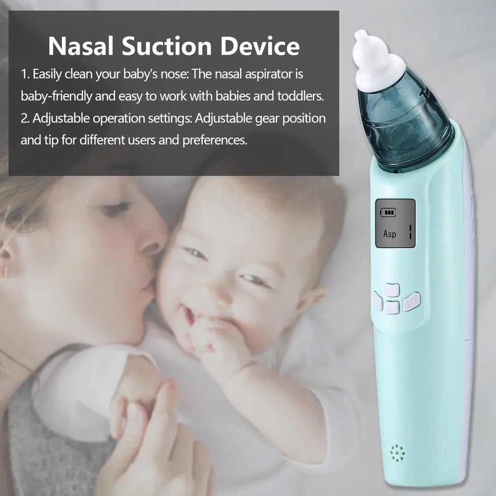 Электрическое детское носовое всасывающее устройство на батарейках с
