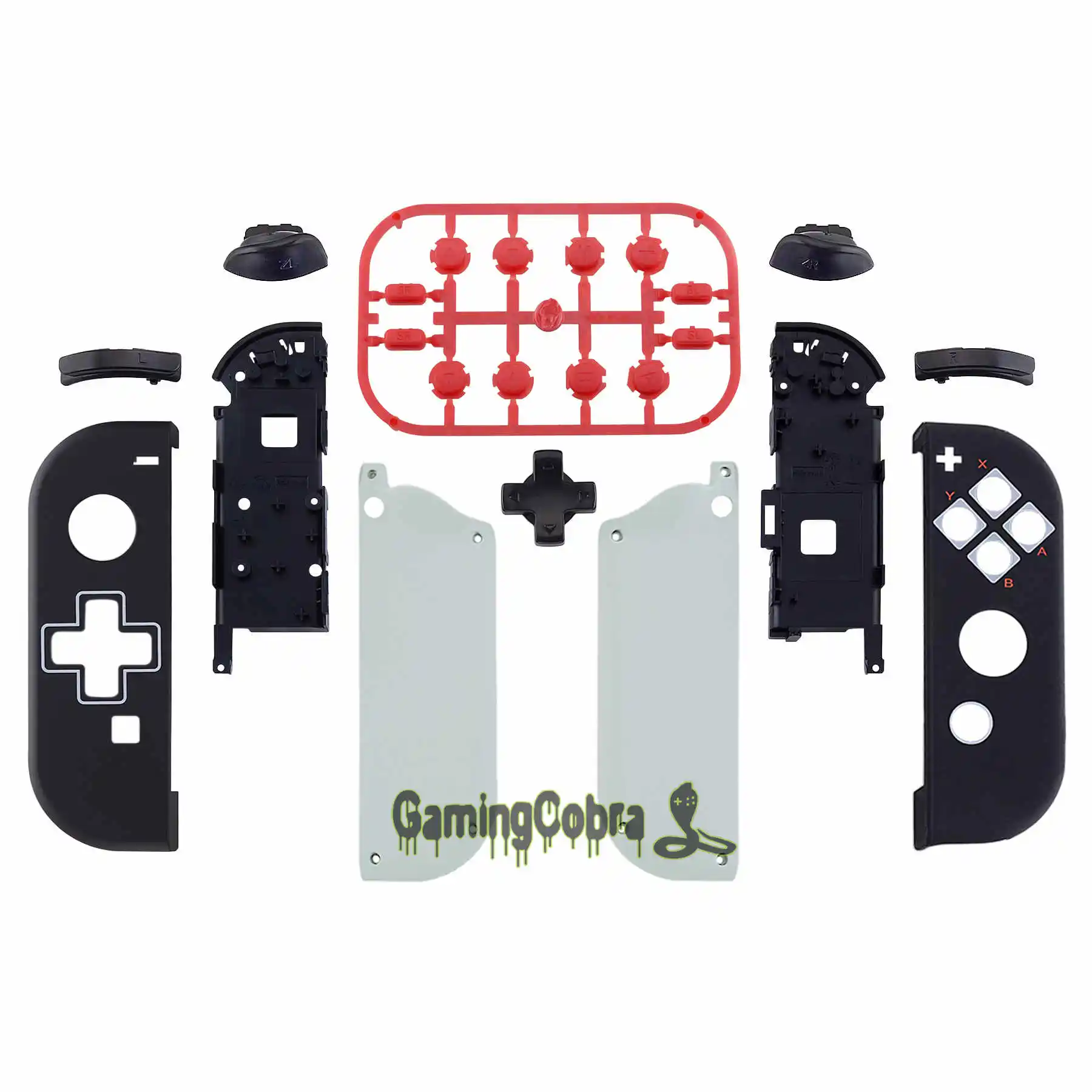 Classics NES Style Пользовательский корпус контроллера(версия D-Pad) с полным набором кнопок DIY Замена оболочки чехол для nintendo Switch Joy-Con - Цвет: Classics NES Style