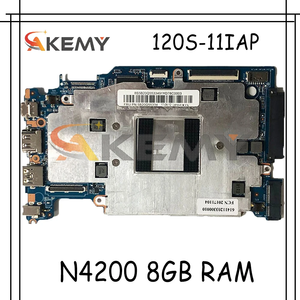 

Материнская плата для ноутбука Lenovo 120S-11IAP, модель 120S-S130 с процессором N4100/4200, ОЗУ 8 Гб, поддержка жесткого диска M2, протестированная работа 100%