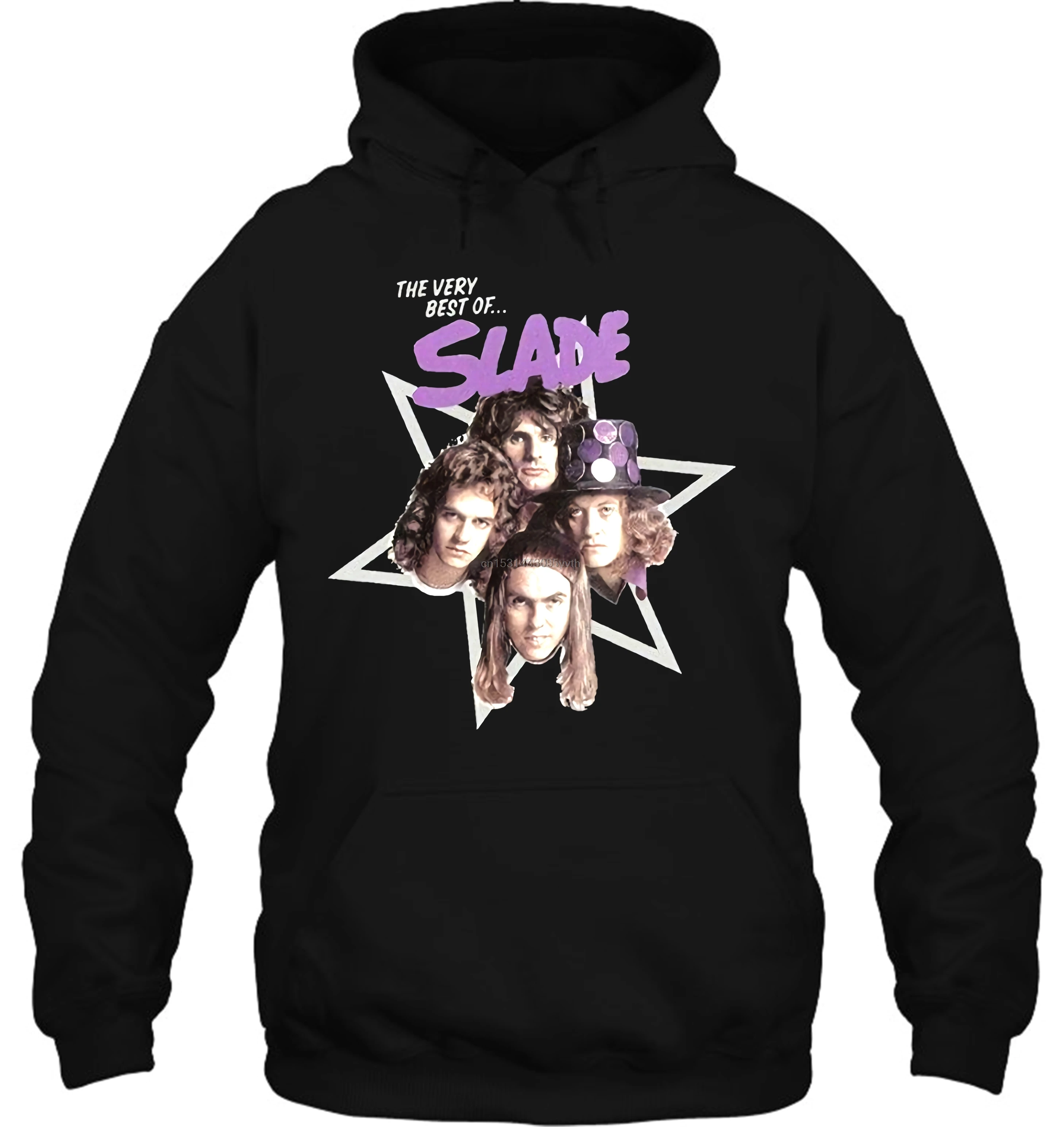 Мужская толстовка с капюшоном SLADE винтажная фото 1970 х альбом группы MUSIC FEEL THE NOIZE