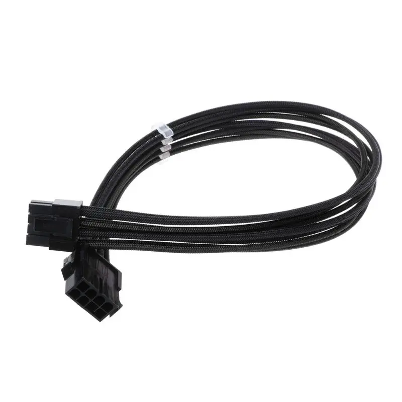 30 см/40 см Черный GPU PCI-E 8 Pin (6pin + 2pin) штекер-гнездо удлинитель питания кабель для ПК