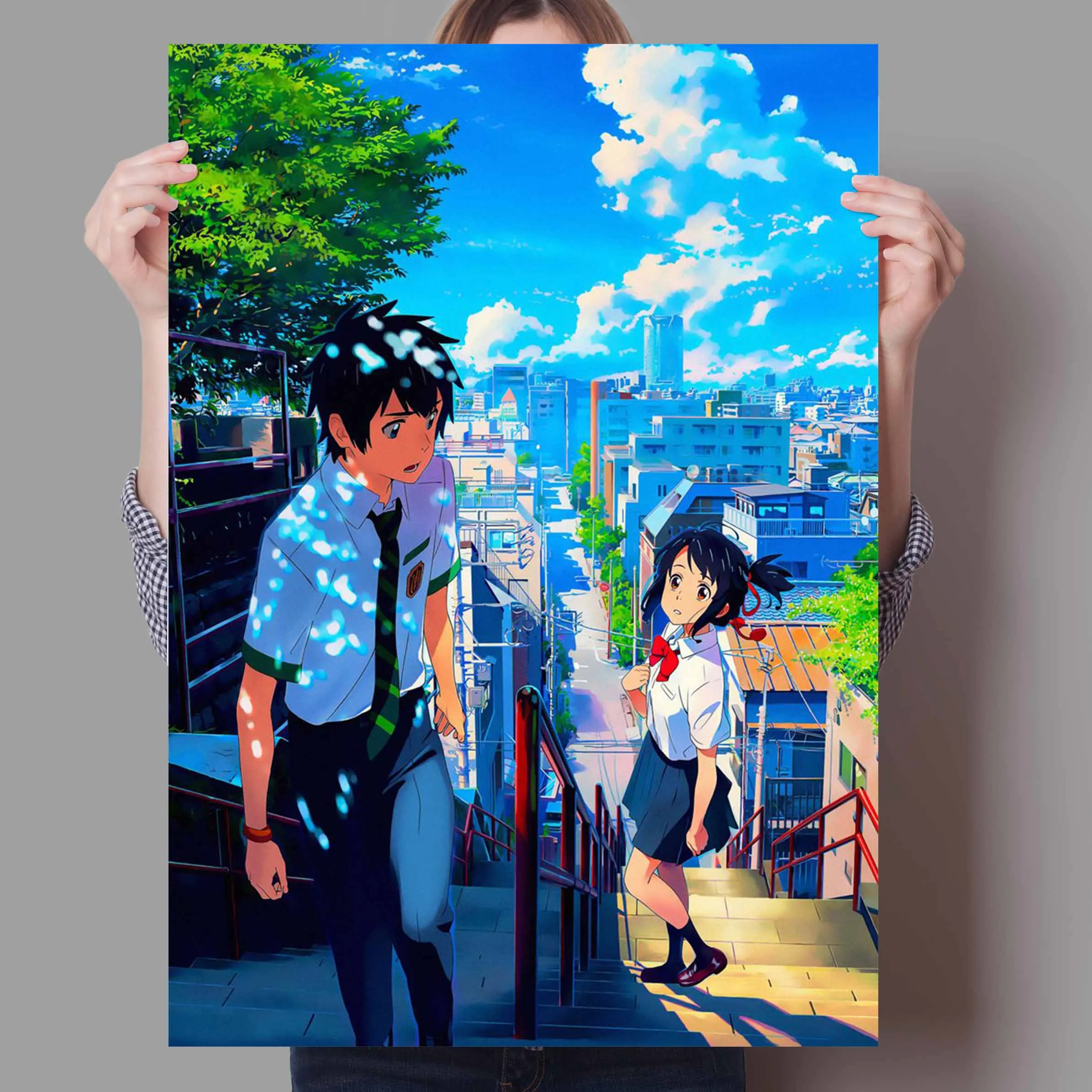 Японское аниме ваше имя Украшение Искусство домашний декор спальня детская